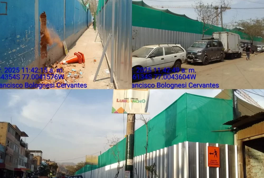 Cercos metálicos en Tr4 proyecto colegios del bicentenarios
