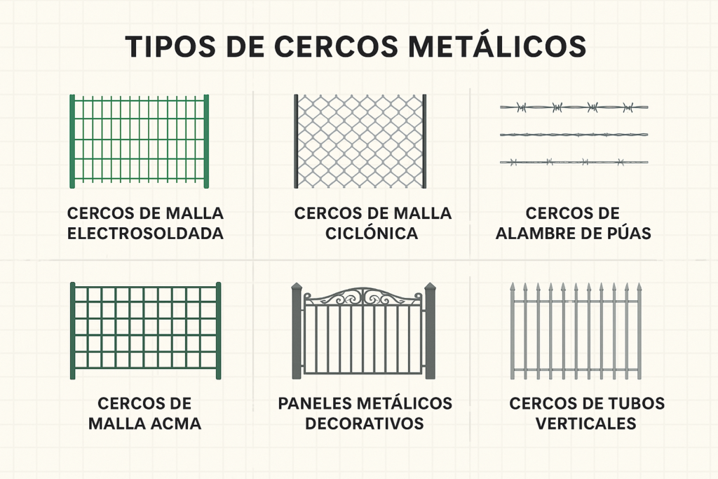 Tipos de Cercos Metálicos